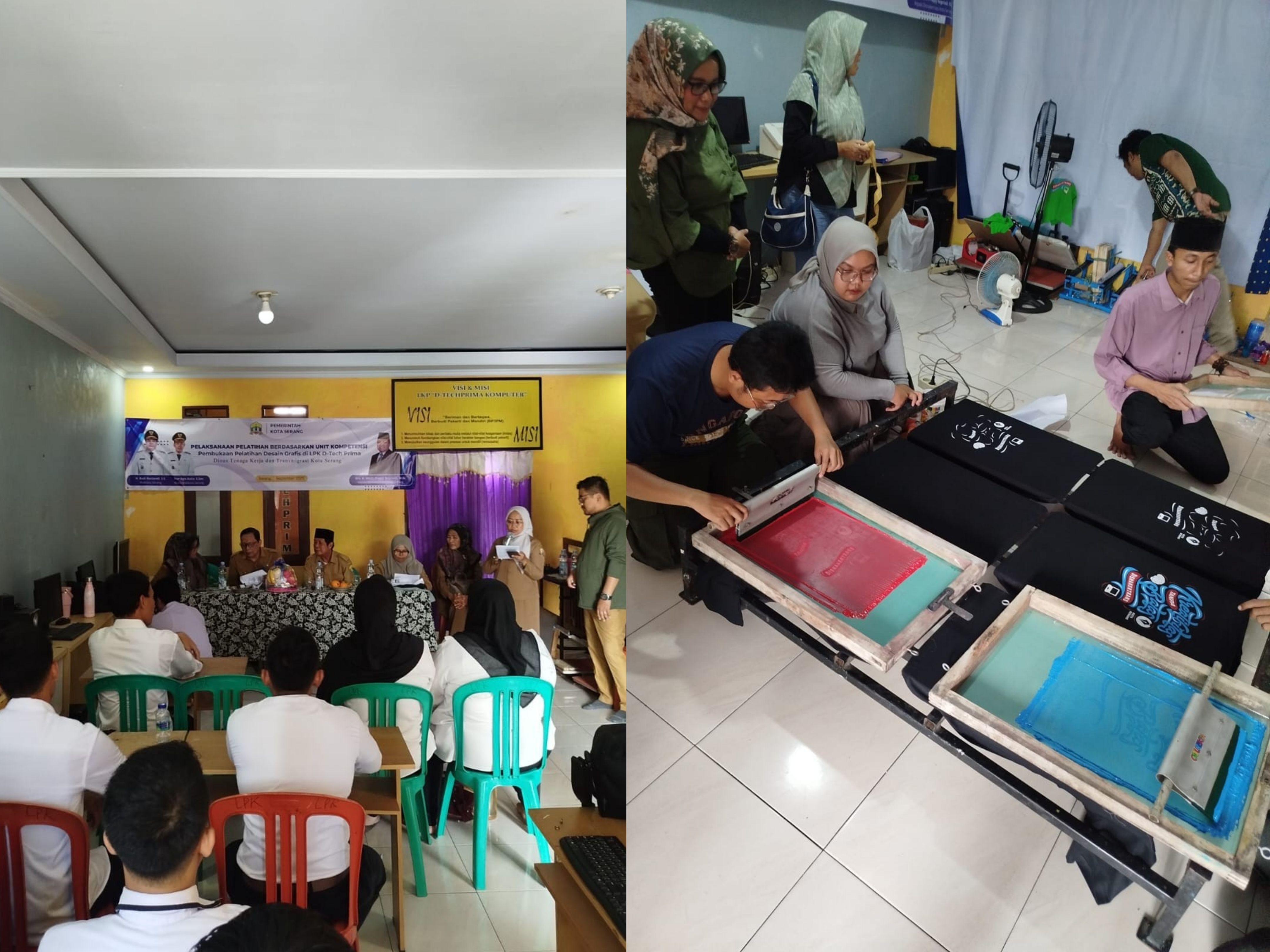 PELATIHAN DESAIN GRAFIS DINAS TENAGA KERJA DAN TRANSMIGRASI KOTA SERANG