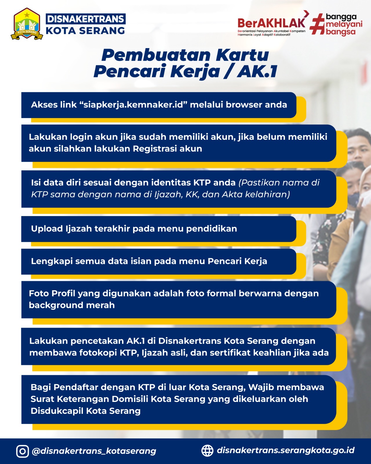 PEMBUATAN KARTU TANDA PENCARI KERJA AK.1