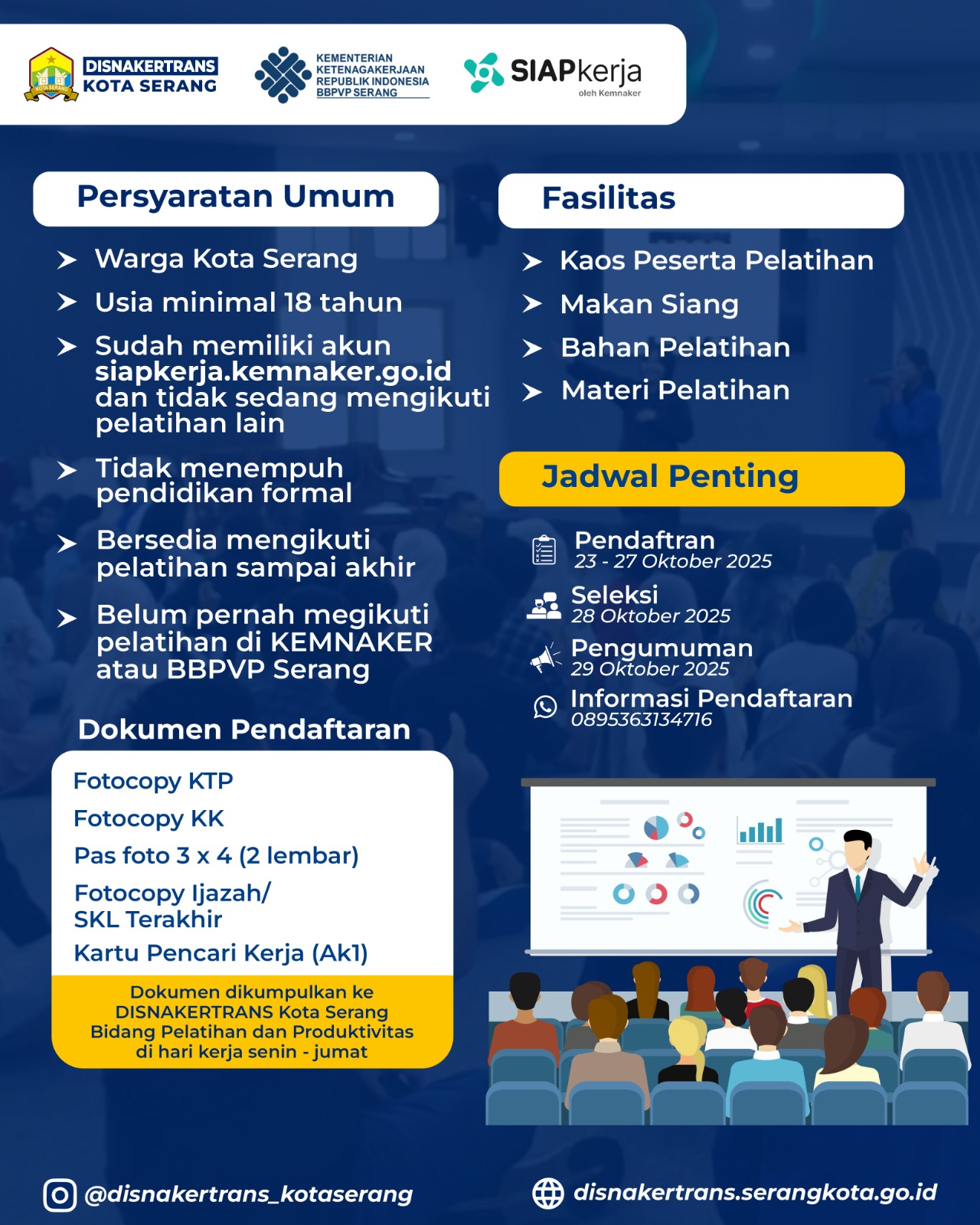 PELATIHAN DISNAKER DAN BBPVP SERANG