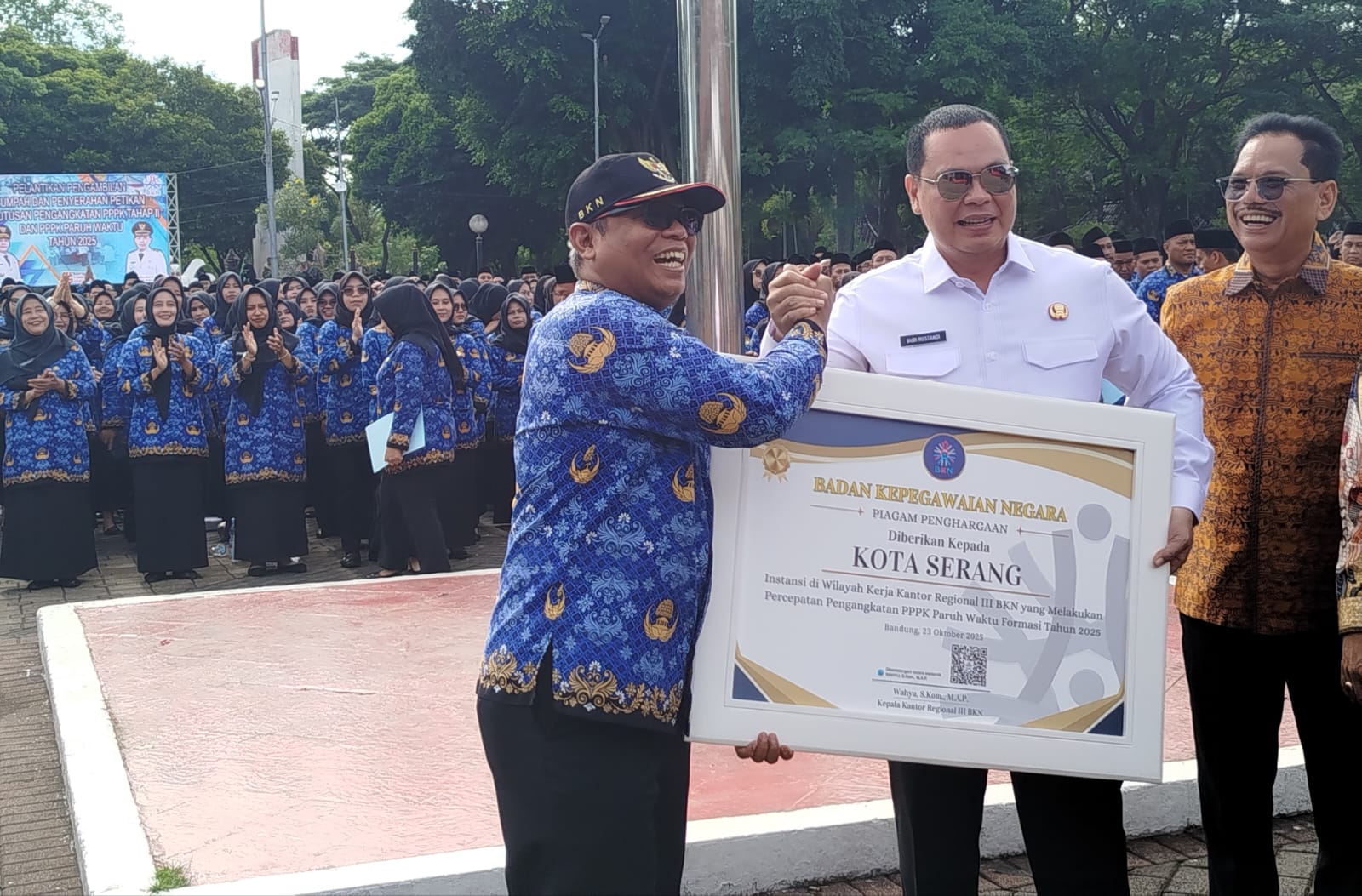 Pemkot Serang Sabet Penghargaan dari BKN Regional III